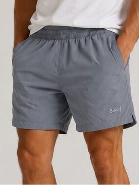 BALEAF Performance Shorts Men’s XS 5” Gray Zipper Pockets